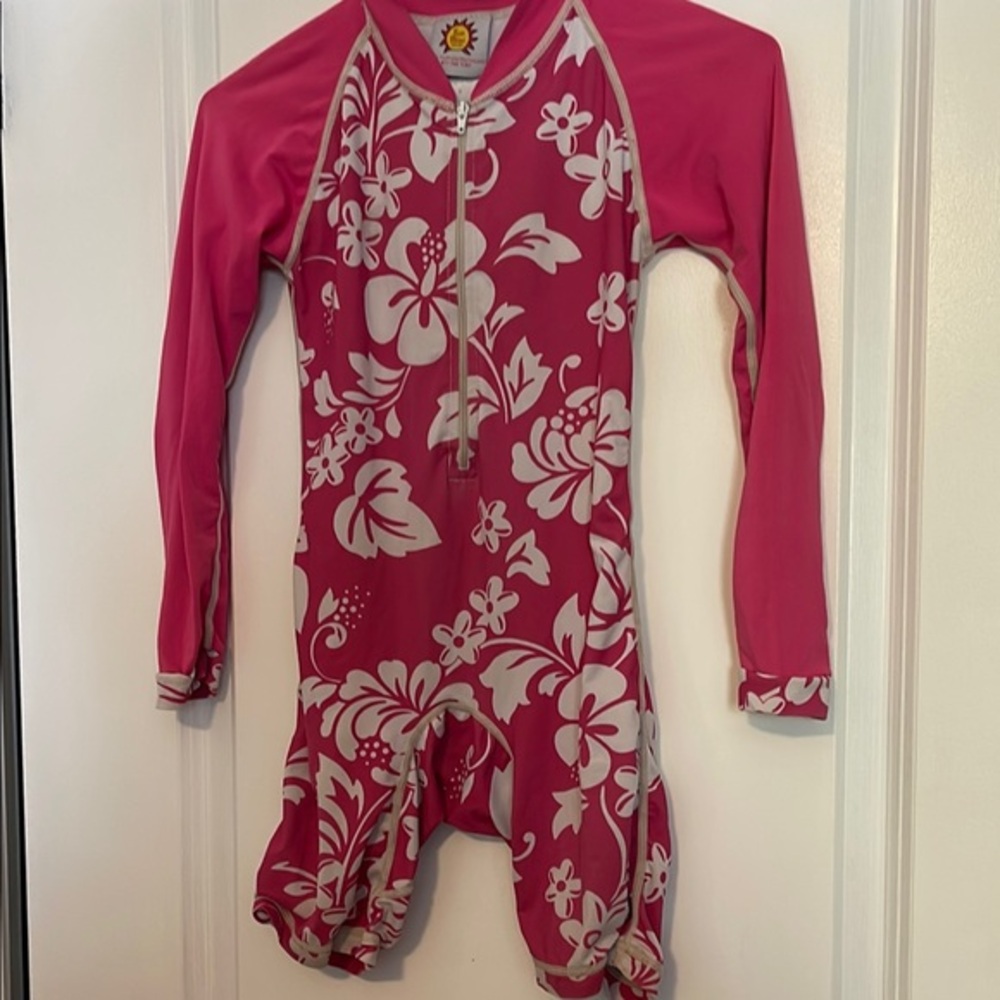 Floral Pink Kids Swimwear